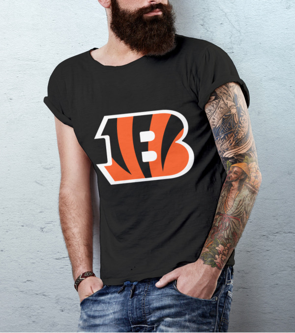 Cincinnati Bengals Striped B T-Shirt