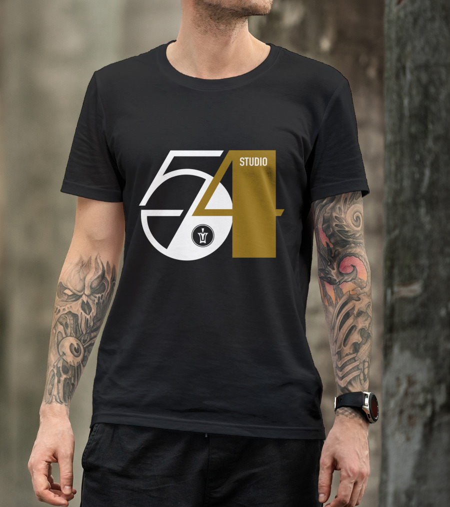 Studio 54 Disco With Vintage Style Record Label T-Shirt