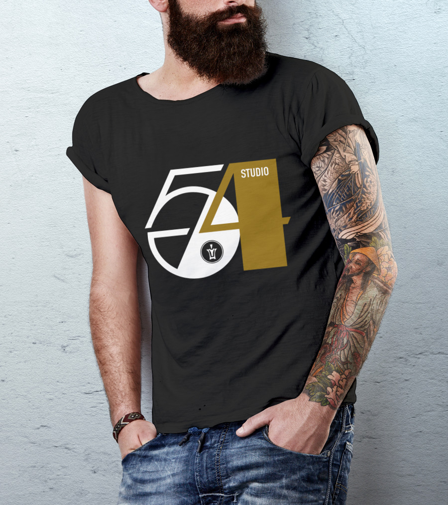 Studio 54 Disco With Vintage Style Record Label T-Shirt