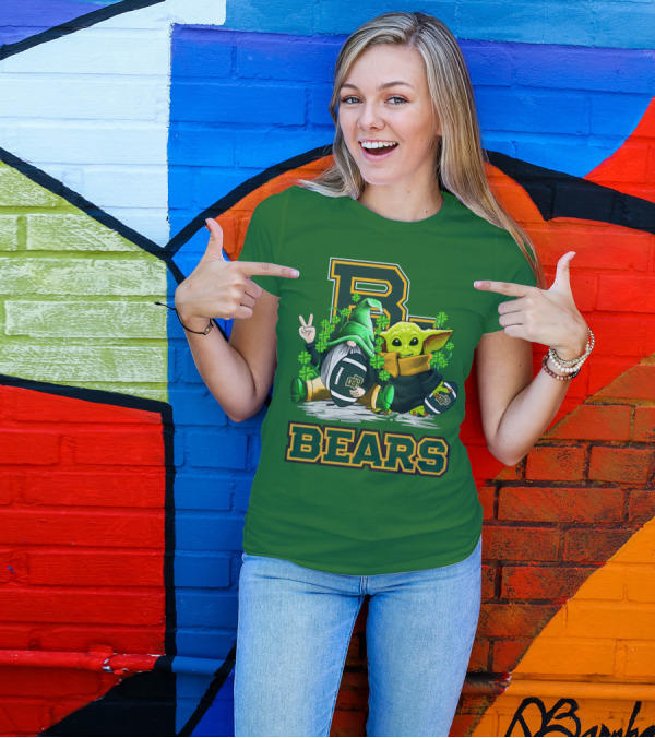 Baylor Bears St. Patrick's Day Football Clover T-Shirt