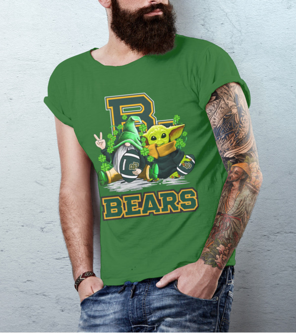 Baylor Bears St. Patrick's Day Football Clover T-Shirt