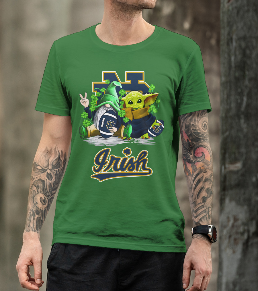 Notre Dame Fighting Irish Football St Patrick's Day Irish T-Shirt