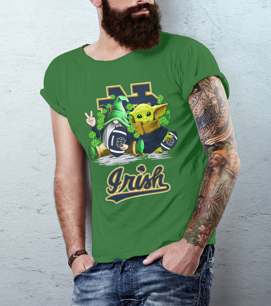 Notre Dame Fighting Irish Football St Patrick's Day Irish T-Shirt