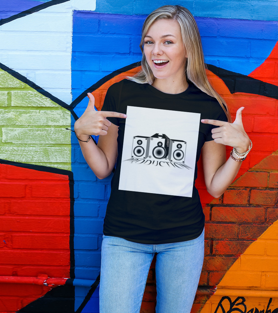 Hard Drop Productions Speaker Logo Sound System T-Shirt