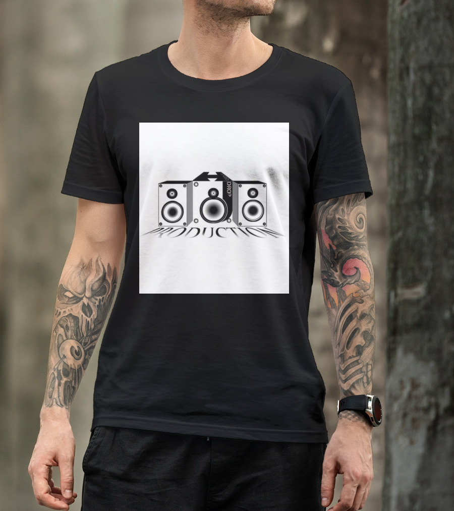 Hard Drop Productions Speaker Logo Sound System T-Shirt
