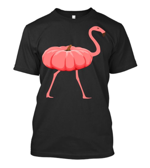 Flamingo Pumpkin Halloween Fusion T-Shirt