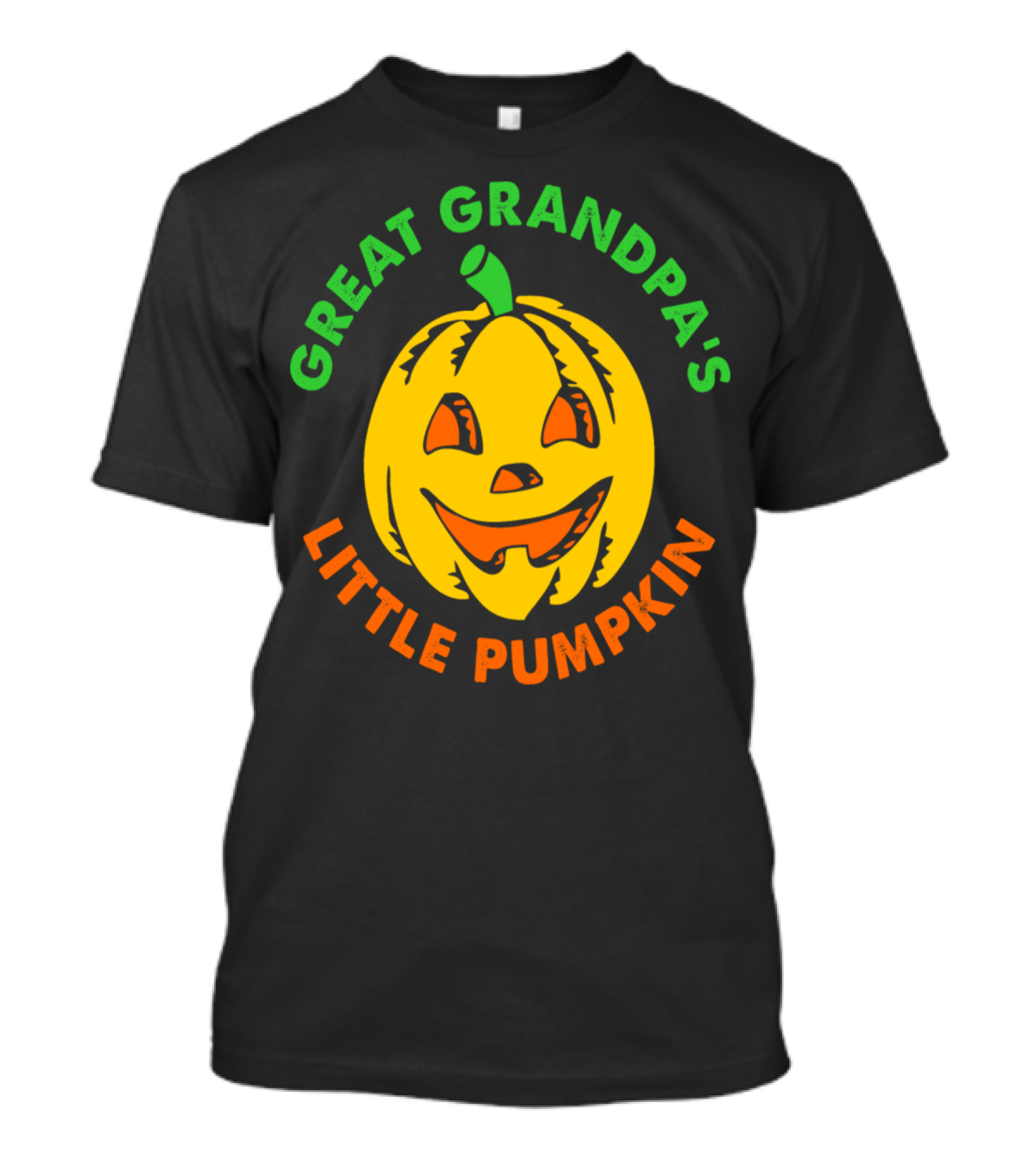 Great Grandpa's Little Pumpkin Halloween Jack-O'-Lantern T-Shirt