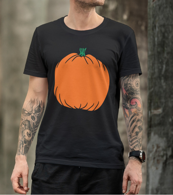 Pumpkin Thick Autumn Iconography T-Shirt