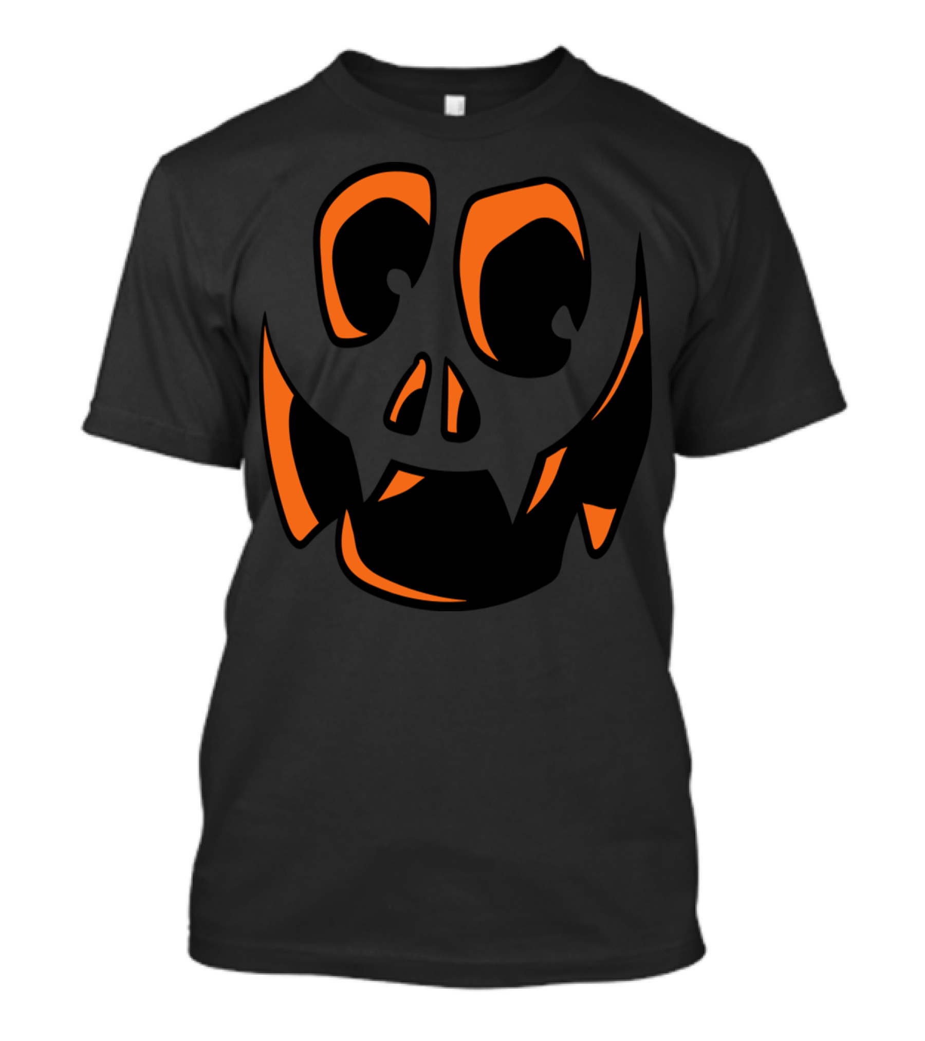 Laughing Pumpkin Face Monster Halloween T-Shirt