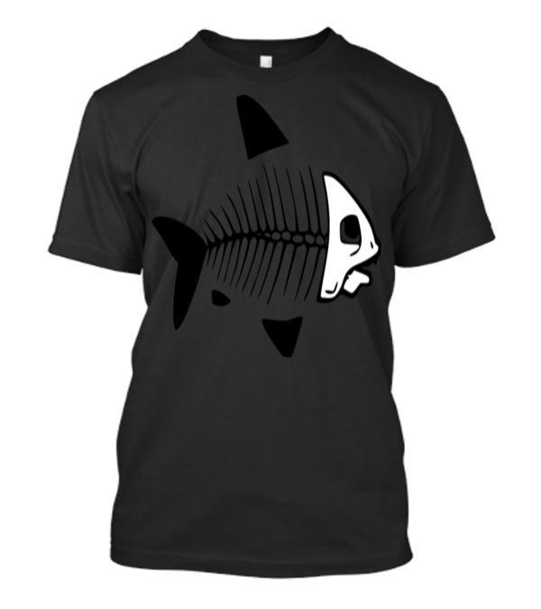 Fish Skeleton White T-Shirt