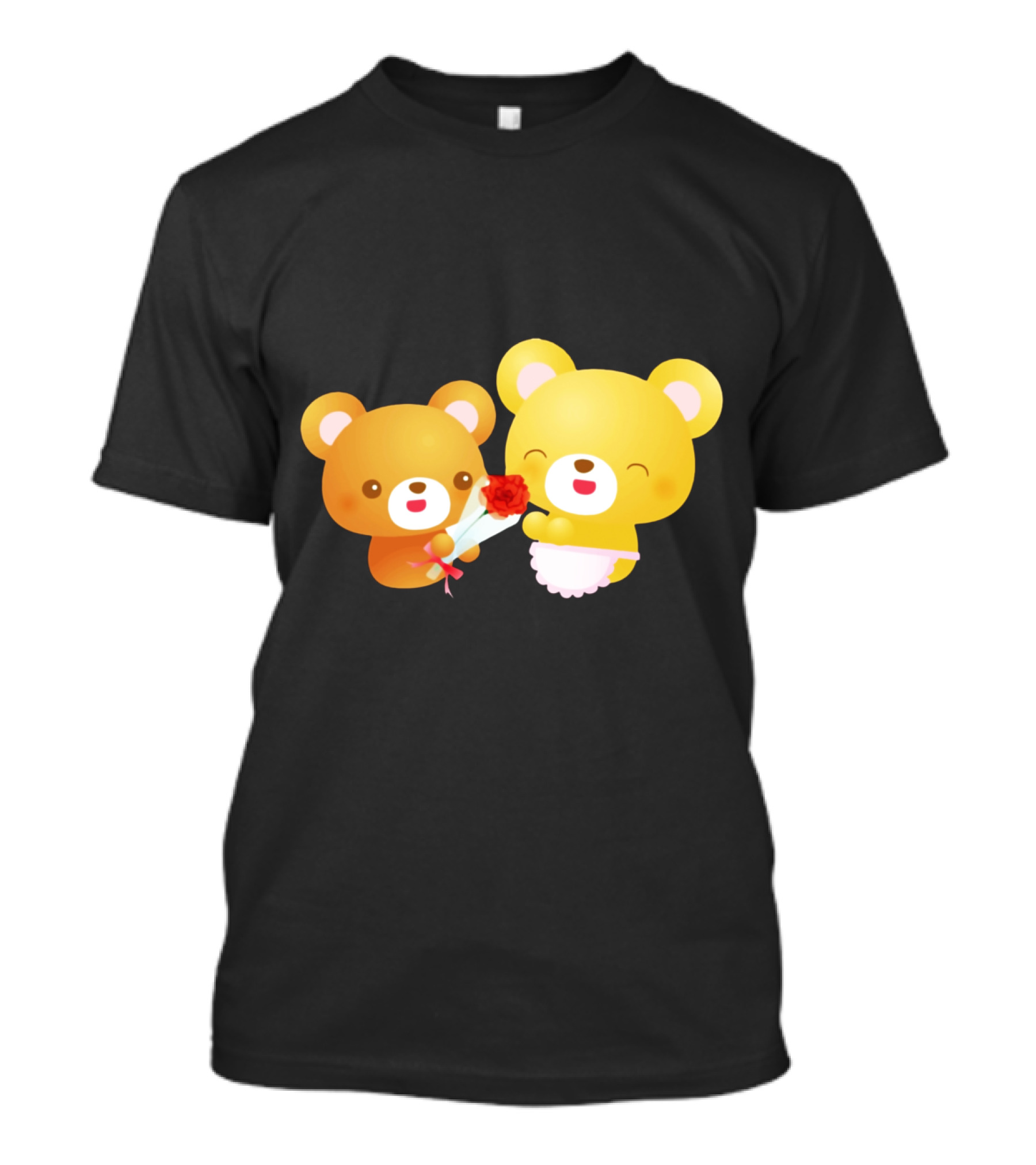 Adorable Bear Presenting A Rose To Mother Bear T-Shirt