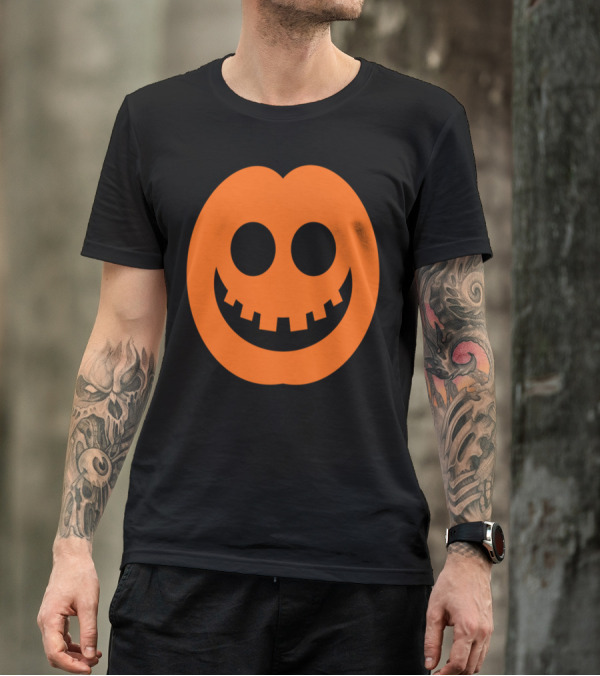 Smiling Halloween Pumpkin Face Costume Ideas T-Shirt