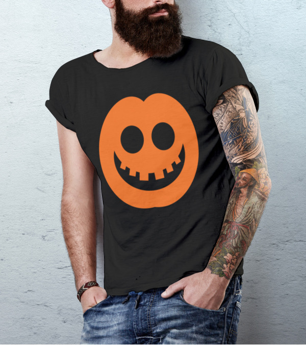 Smiling Halloween Pumpkin Face Costume Ideas T-Shirt