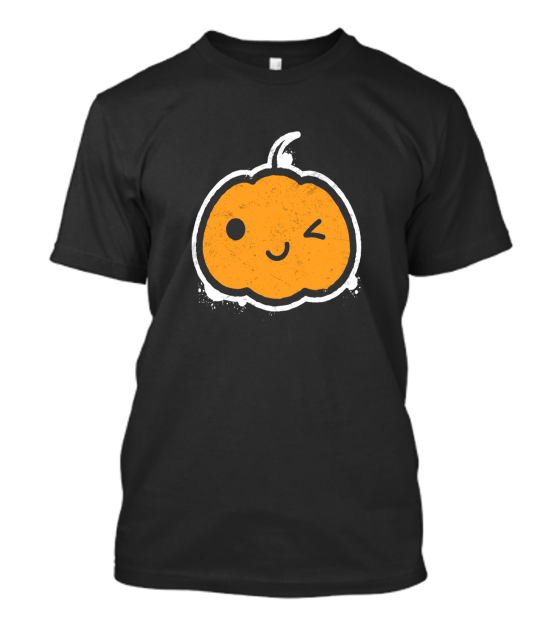 Playful Winking Pumpkin Halloween T-Shirt