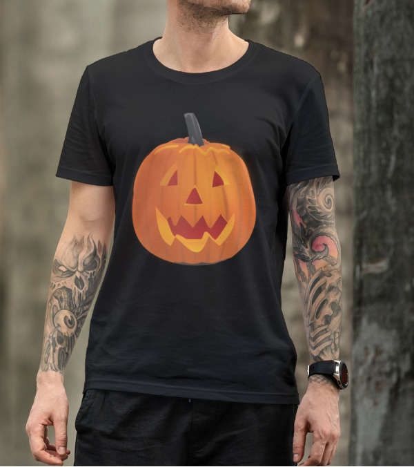 Jack O Lantern Pumpkin Carved Halloween Icon Classic Image T-Shirt