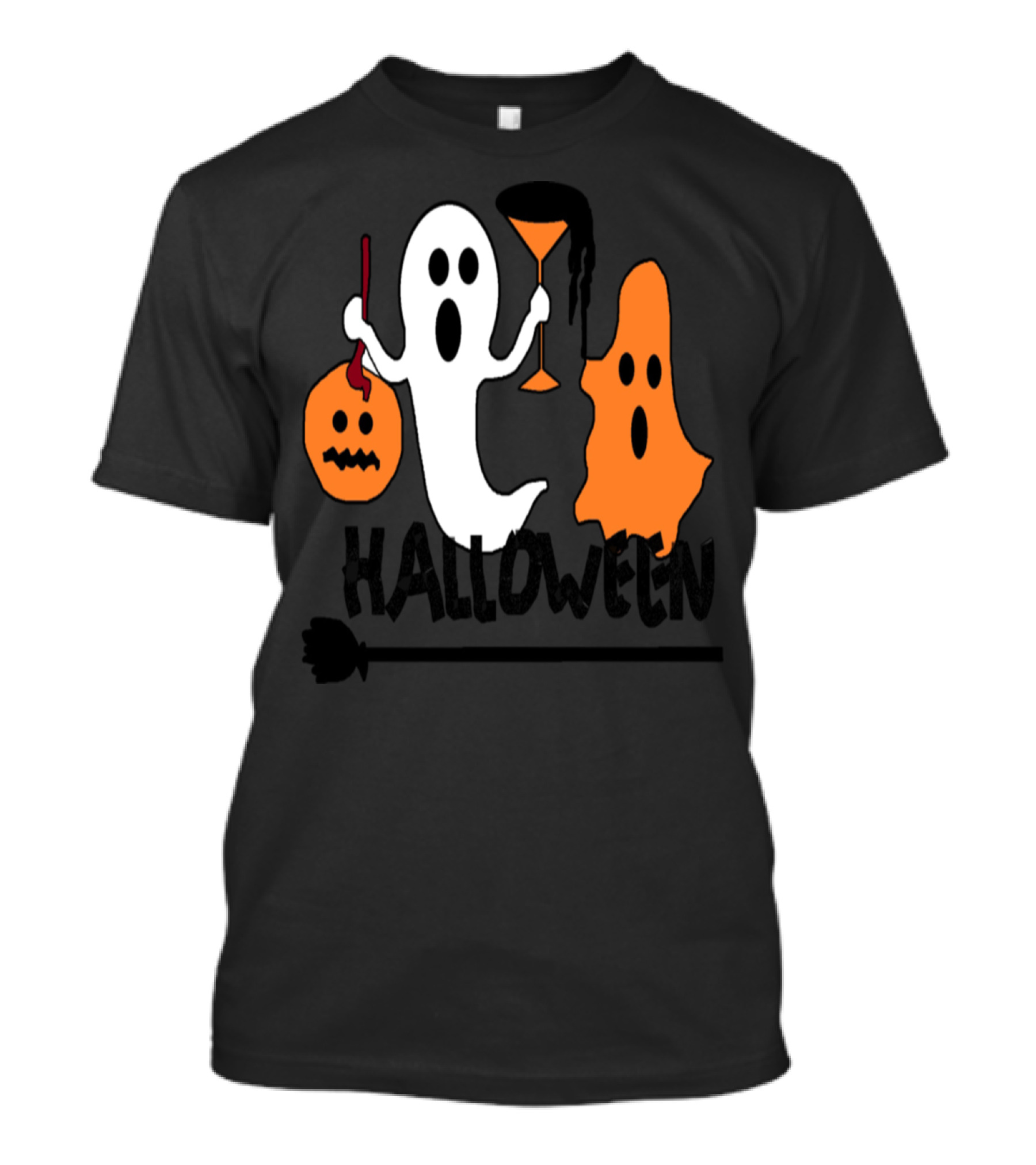 Halloween Ghosts Pumpkin And Poison Drink Spooky Night T-Shirt