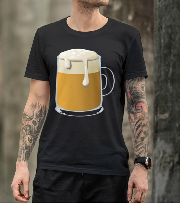 Pumpkin Ale Overflowing Beer Mug With Foam T-Shirt