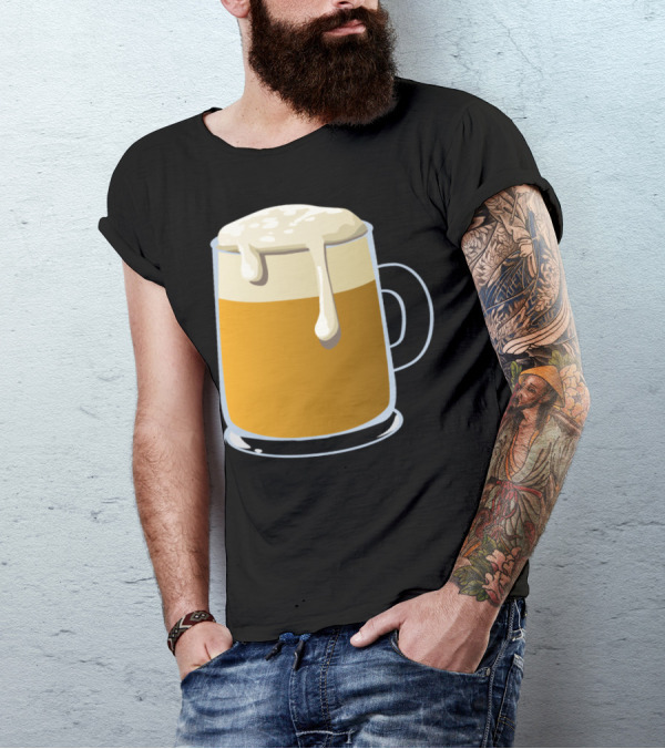 Pumpkin Ale Overflowing Beer Mug With Foam T-Shirt