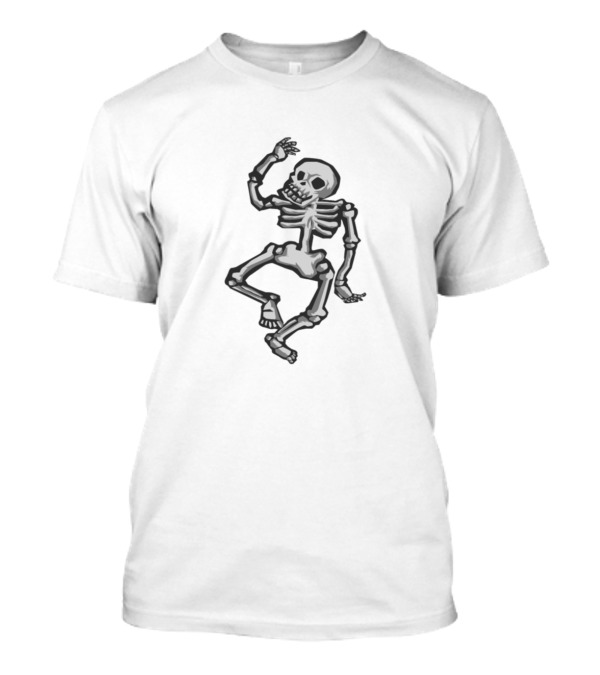 Dancing Funny Halloween Skeleton T-Shirt