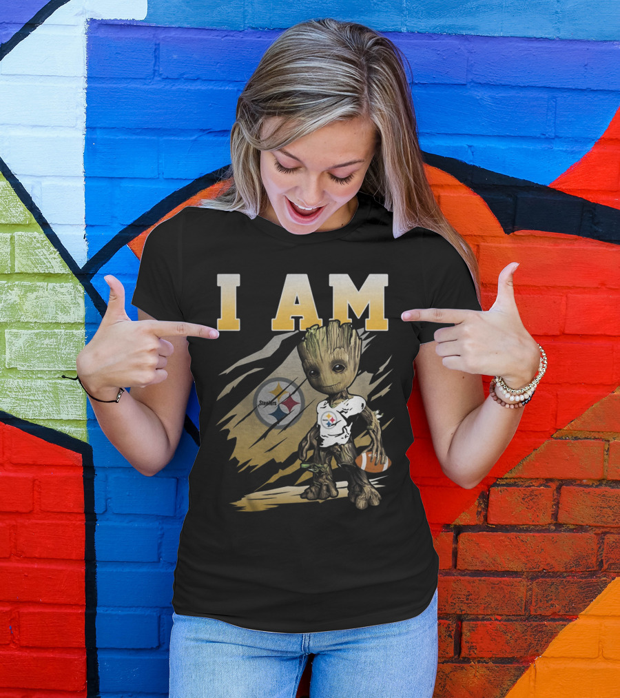 I Am Pittsburgh Steelers Groot Football T-Shirt