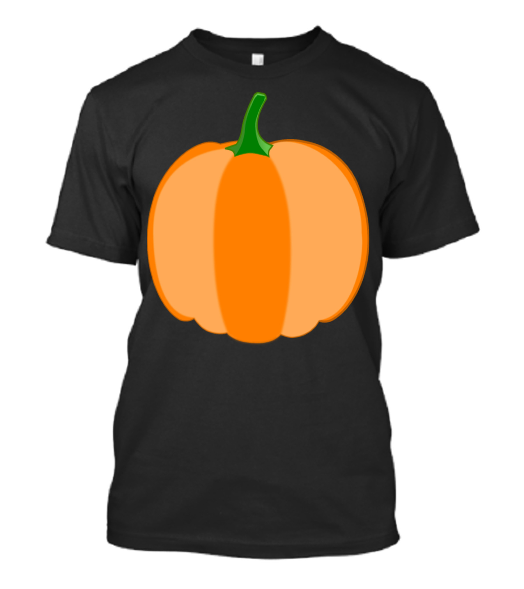 Orange Pumpkin Green Stem Harvest T-Shirt