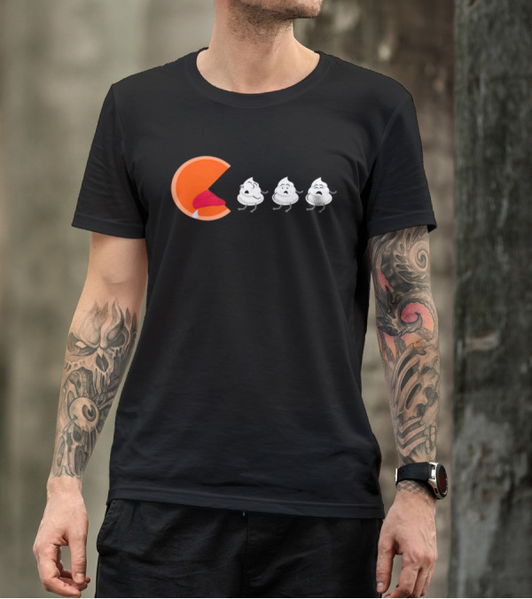 Classic Retro Pumpkin Pie With Whipped Cream Escape Thanksgiving Humor T-Shirt