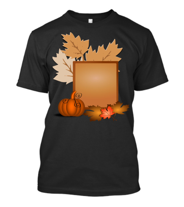 Halloween Pumpkin Autumn Leaves Sign T-Shirt