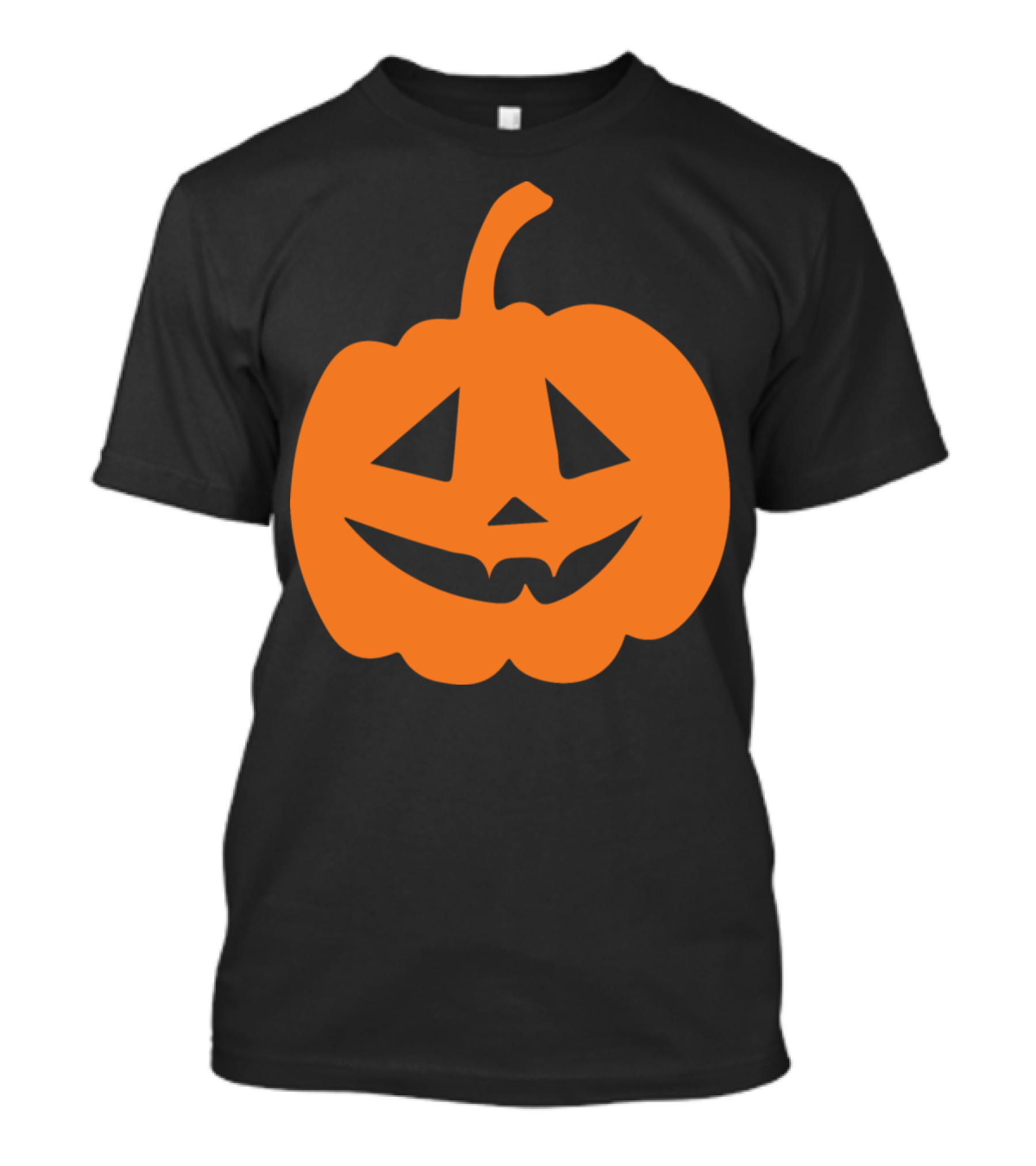 Jack-o'-Lantern Pumpkin Smile Black Background Halloween T-Shirt