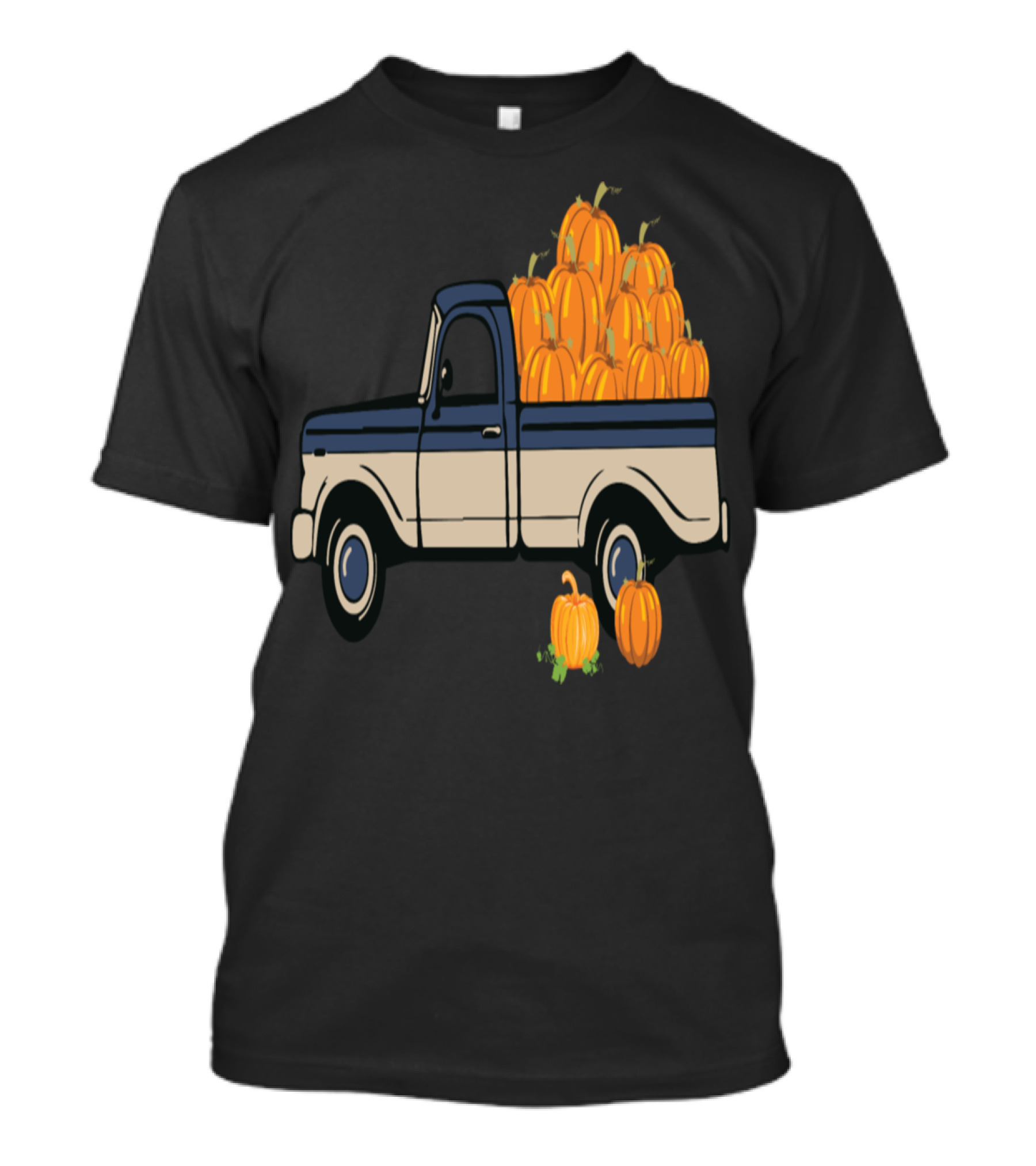 Vintage Pickup With Harvest Pumpkins T-Shirt