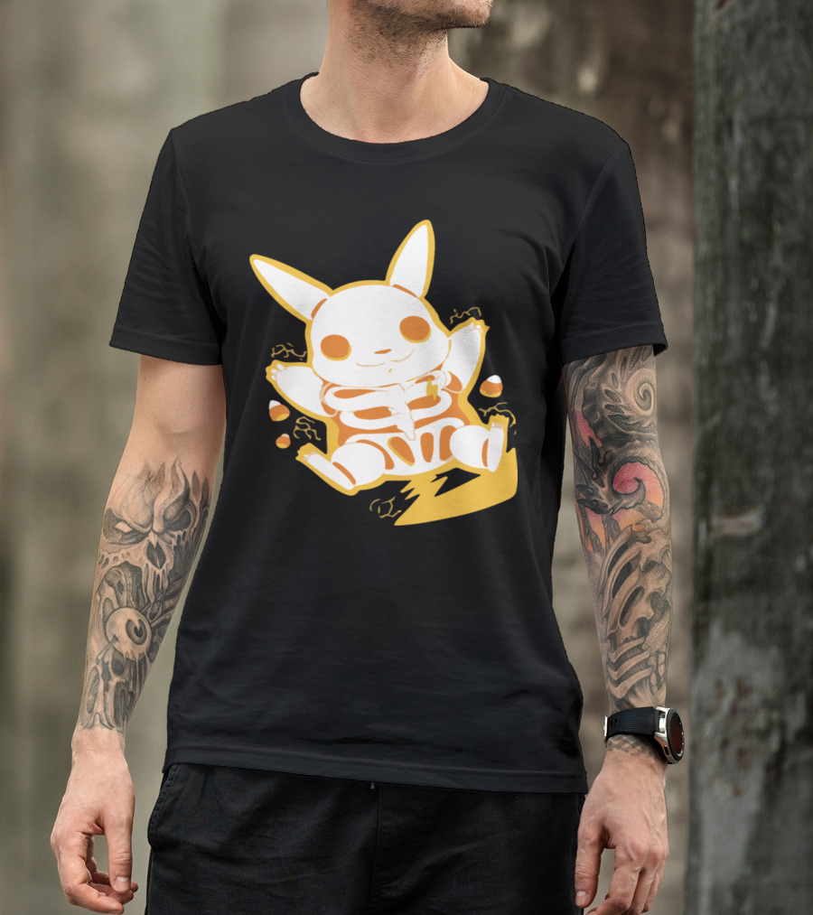 Electric Skeleton Pikachu Fusion T-Shirt