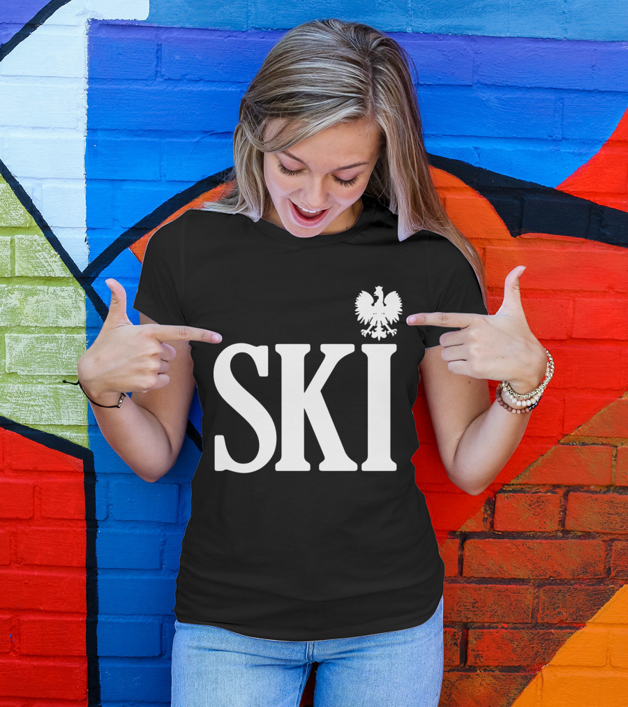 SKI Polish White Eagle T-Shirt
