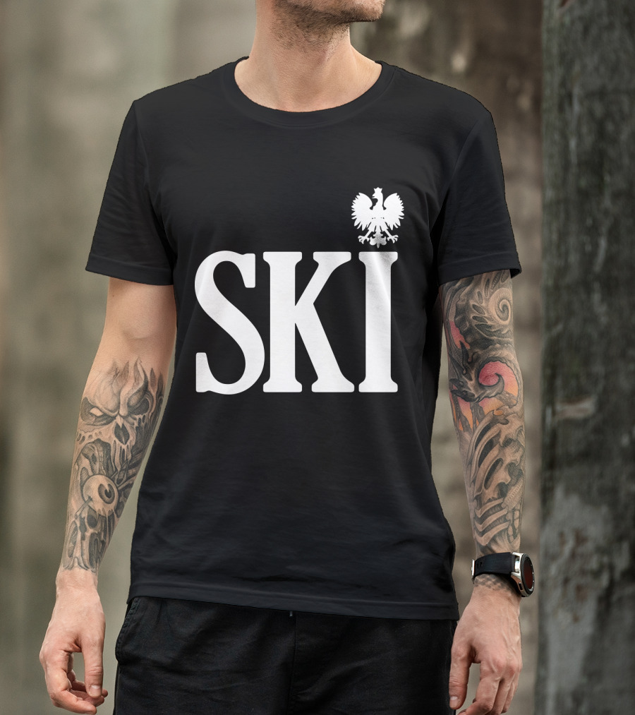 SKI Polish White Eagle T-Shirt