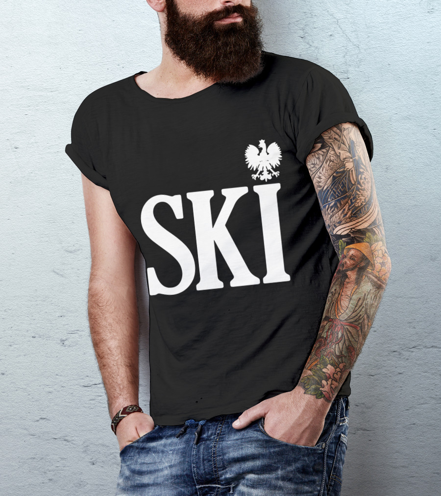 SKI Polish White Eagle T-Shirt