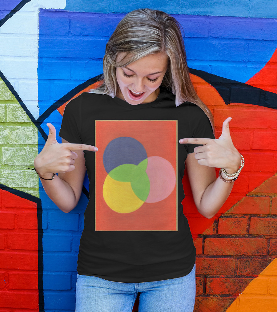 Kaviar Kalidescope Venn Diagram Abstract Circle Fusion T-Shirt