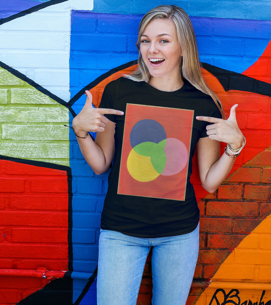 Kaviar Kalidescope Venn Diagram Abstract Circle Fusion T-Shirt