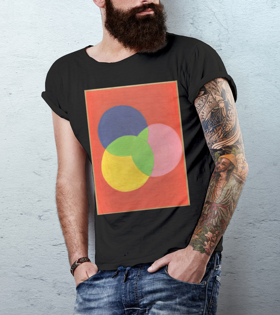 Kaviar Kalidescope Venn Diagram Abstract Circle Fusion T-Shirt