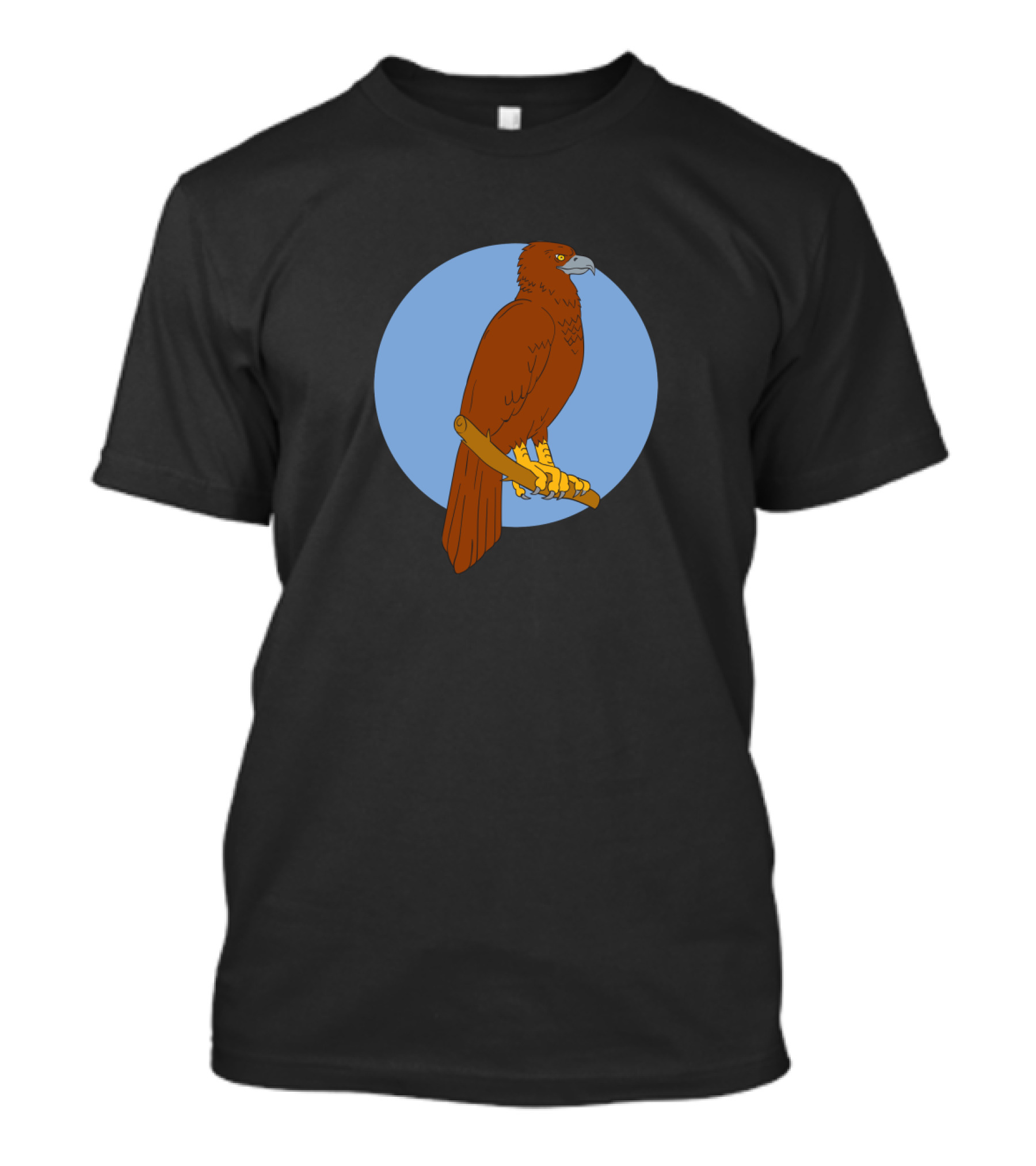 Australian Wedge Tailed Eagle Perched On Branch Drawing T-Shirt