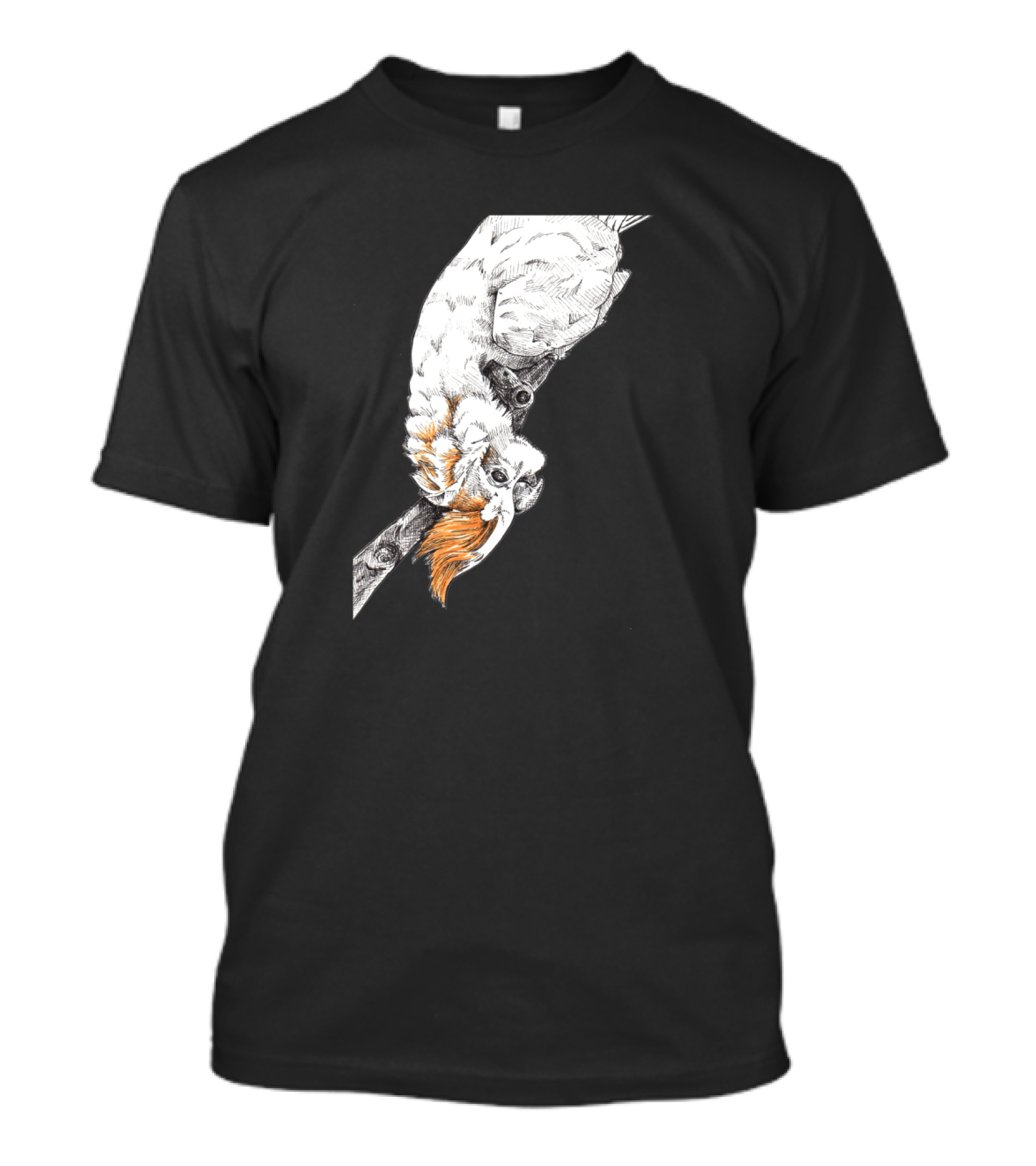 Friendly Cockatoo Perched With Orange Crest T-Shirt