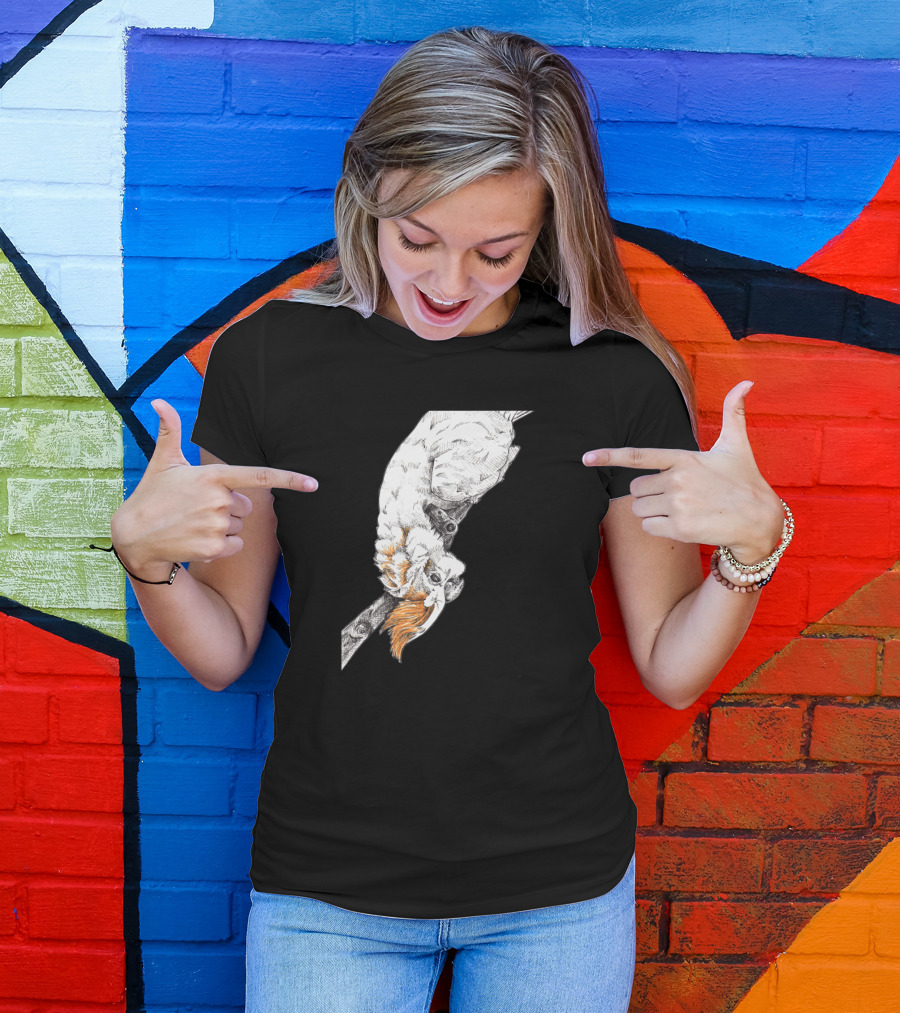 Friendly Cockatoo Perched With Orange Crest T-Shirt