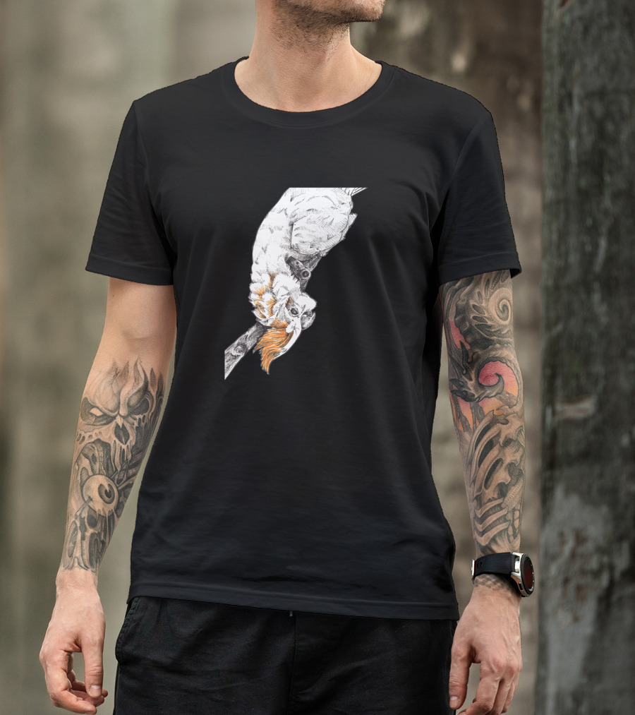 Friendly Cockatoo Perched With Orange Crest T-Shirt