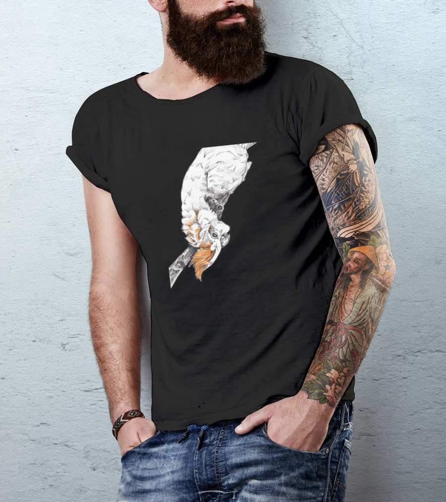 Friendly Cockatoo Perched With Orange Crest T-Shirt