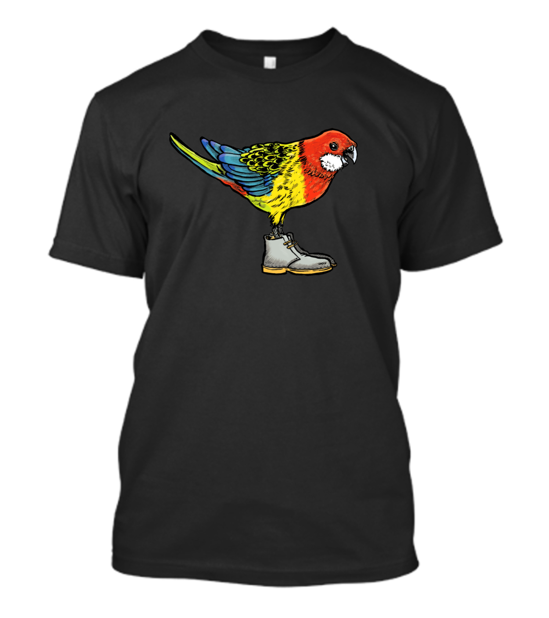 Rosella Parrot Wearing Boots T-Shirt