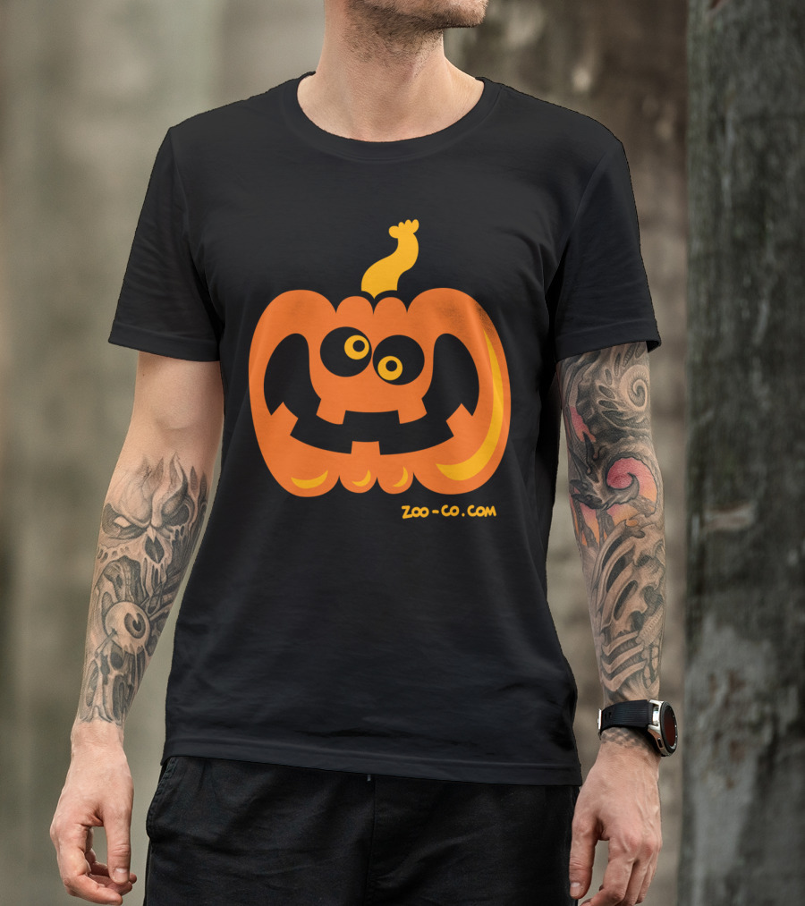 Playful Jack-O-Lantern Zoo-Co Even Crazier Pumpkin T-Shirt