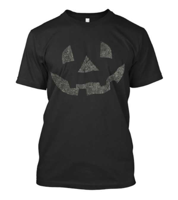 Rustic Halloween Jack-O'-Lantern Face Retro Charm T-Shirt