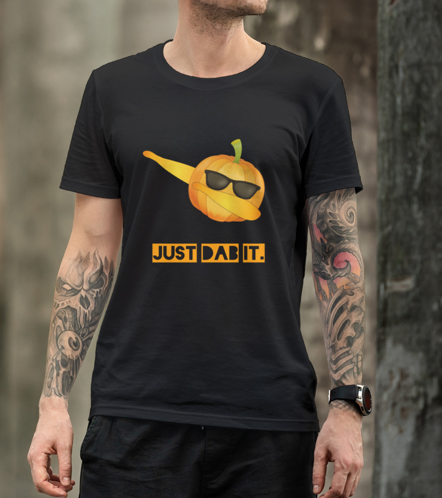 Just Dab It Pumpkin With Sunglasses Dabbing Pose T-Shirt