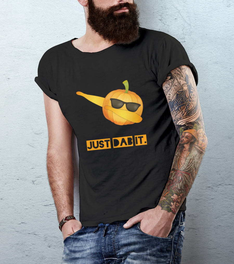Just Dab It Pumpkin With Sunglasses Dabbing Pose T-Shirt