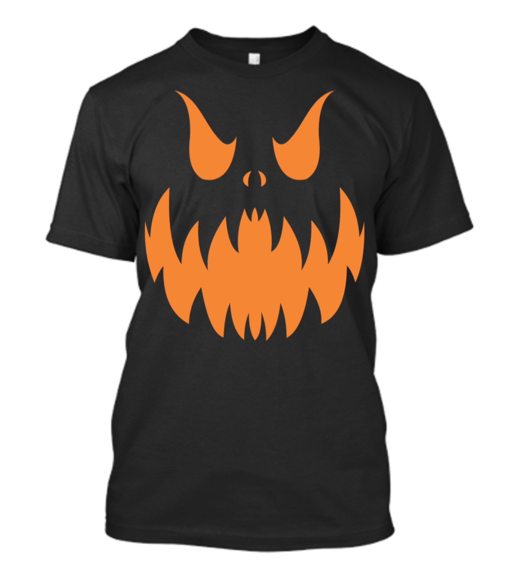 Pumpkin Monster Face Halloween Expression T-Shirt