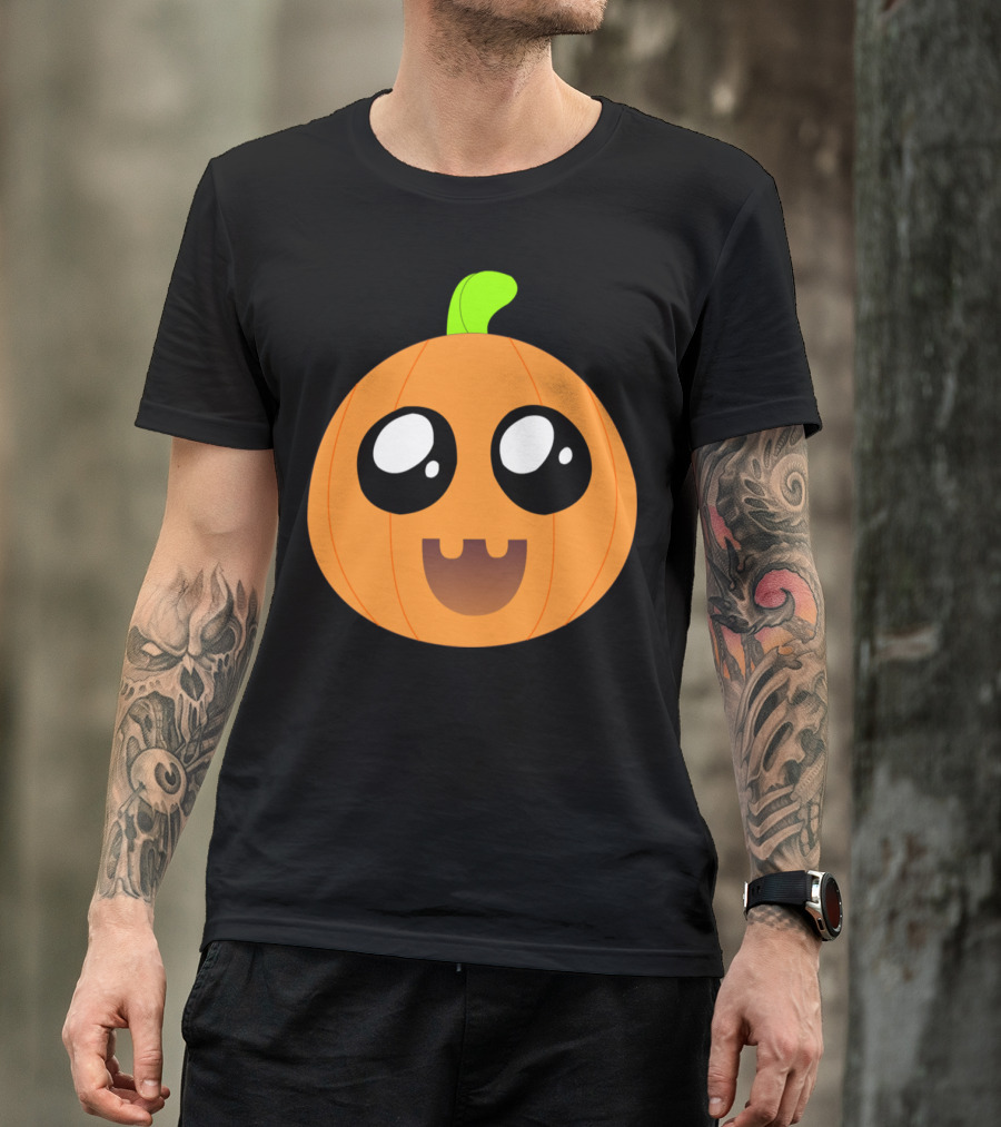 Cute Pumpkin Kawaii Face T-Shirt