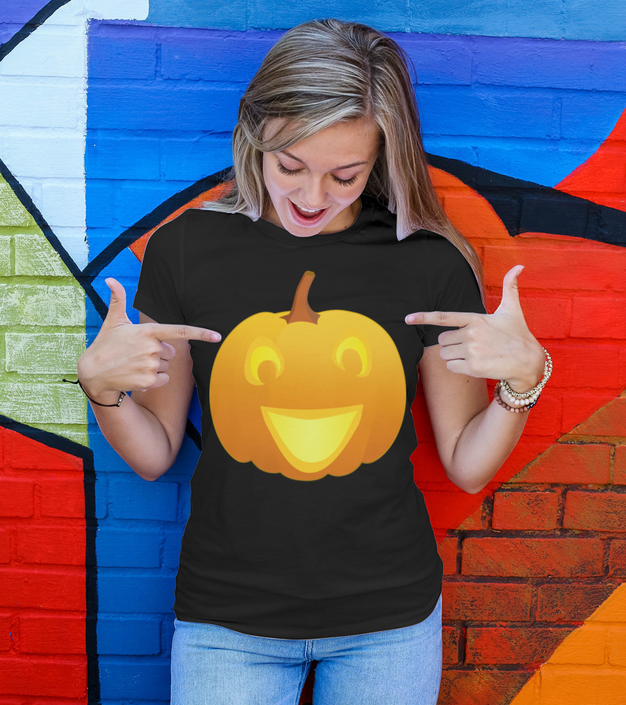 JackOLantern Pumpkin Smiling Face T-Shirt