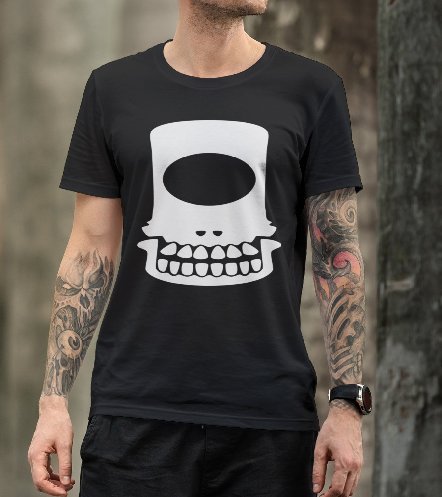 Cyclops Skull The Skeletons Rising #6 Oval Eye Socket Teeth T-Shirt